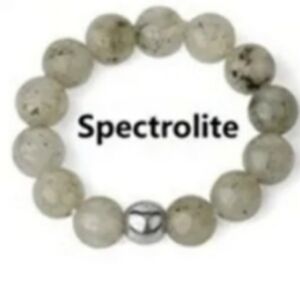Spectrolite 4mm Beaded Stretch Ring
